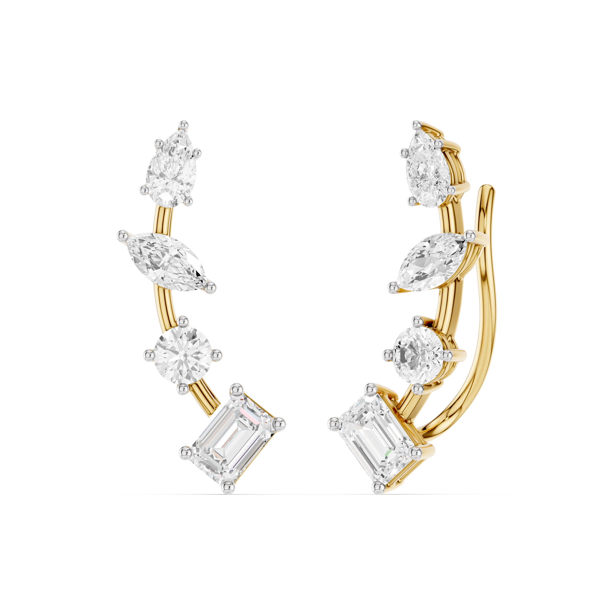 The Auralith Mosaic Diamond Earrings