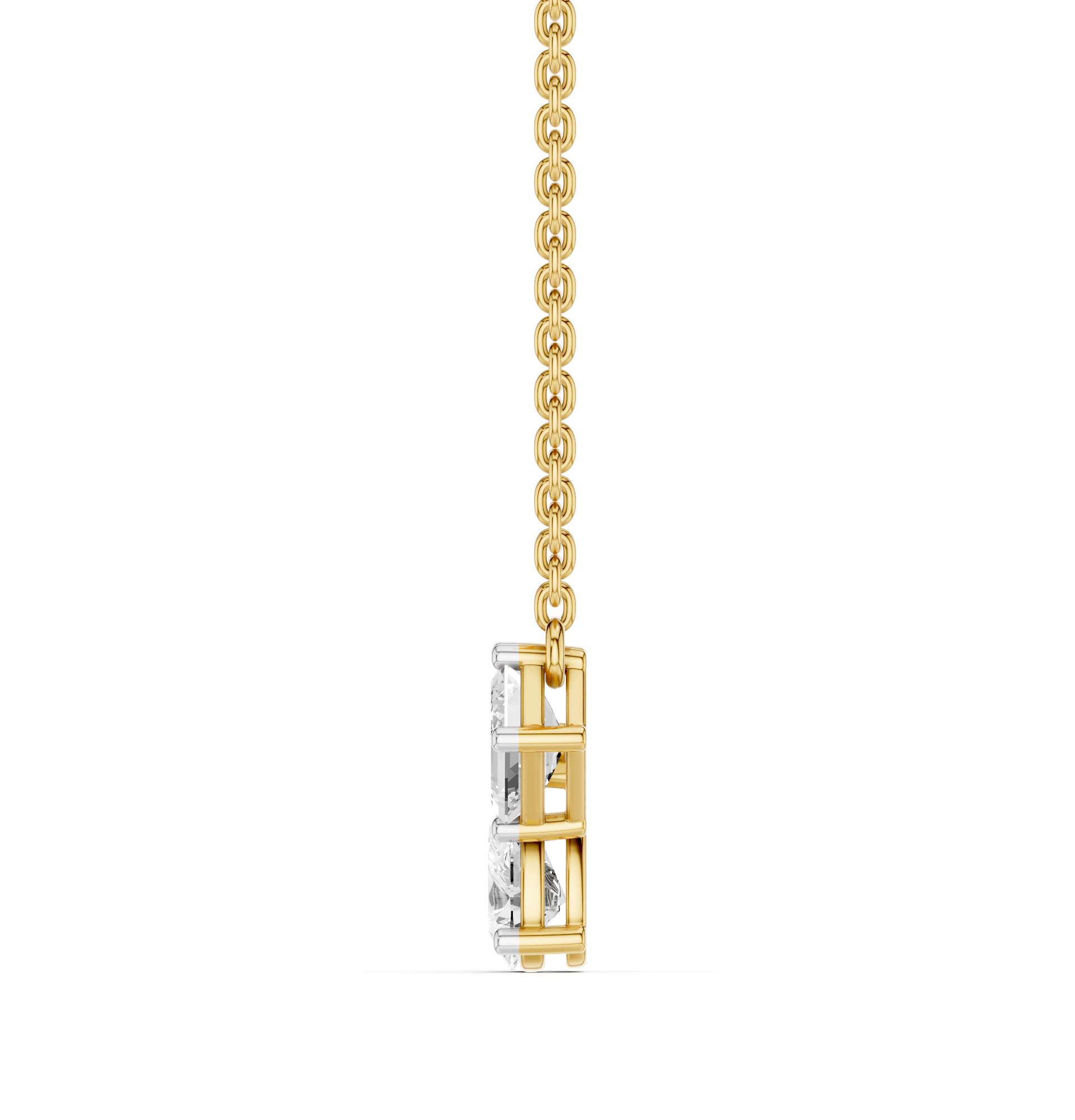 The Elarique Duo Diamond Pendant