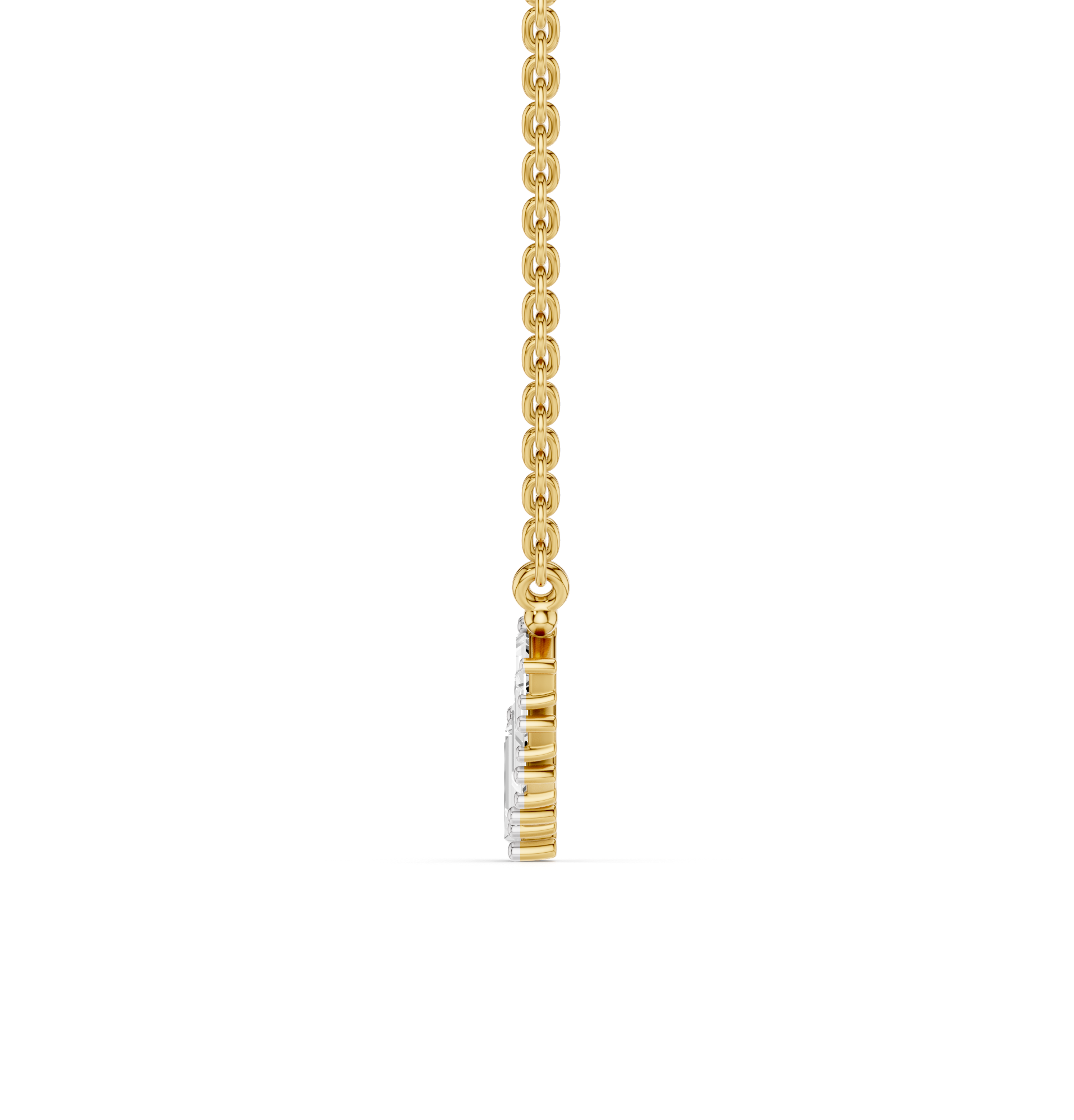 The Orvielle Baguette Diamond Pendant