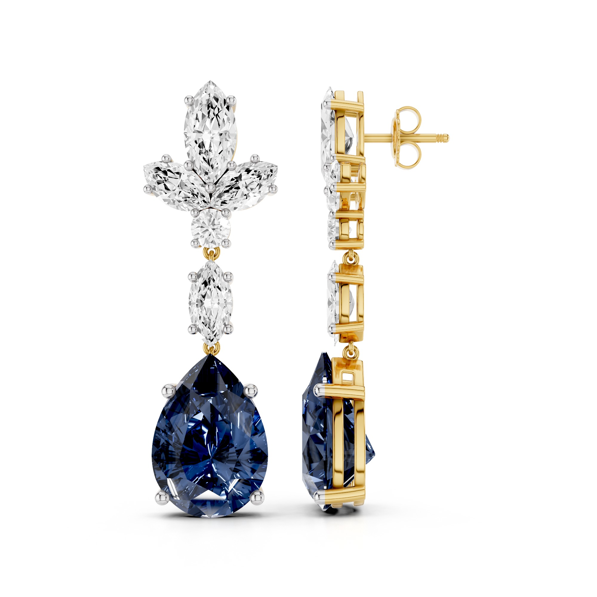 The Marquise Étoile Lab Grown Diamond Earrings