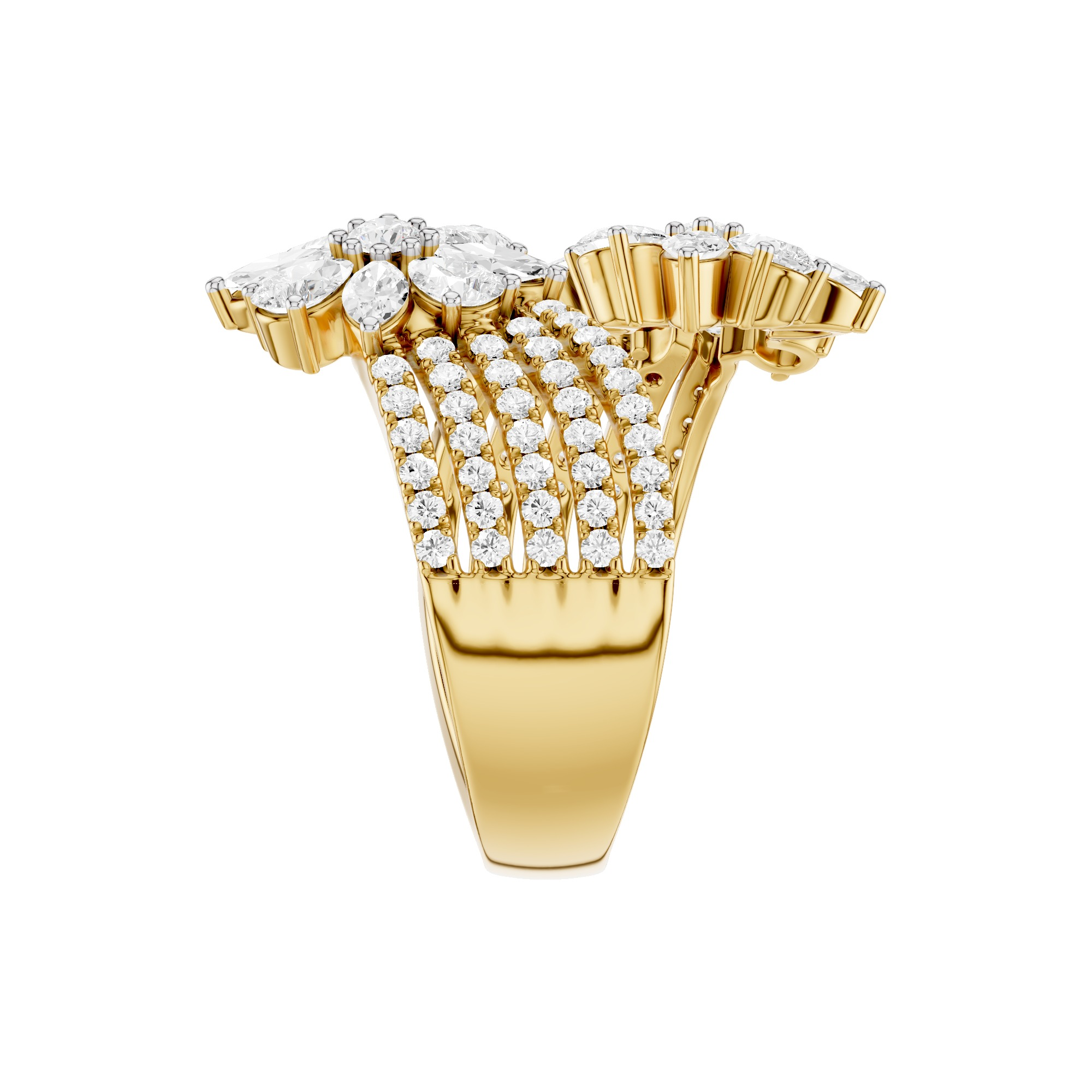 The Aurevine Mosaic Diamond Ring