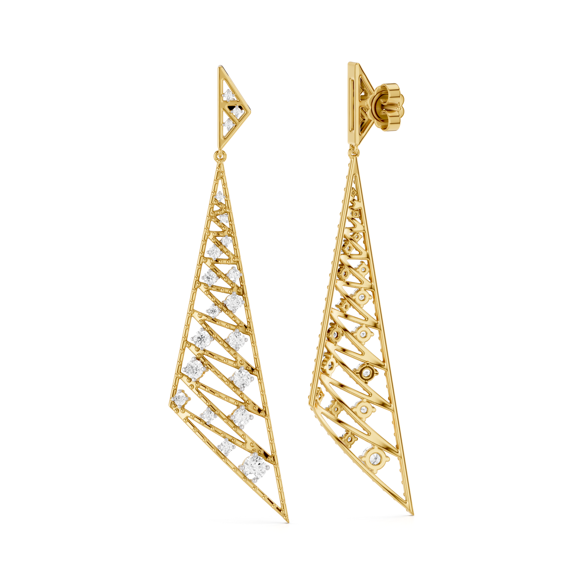 The Virelle Cascade Lab Grown Diamond Earrings