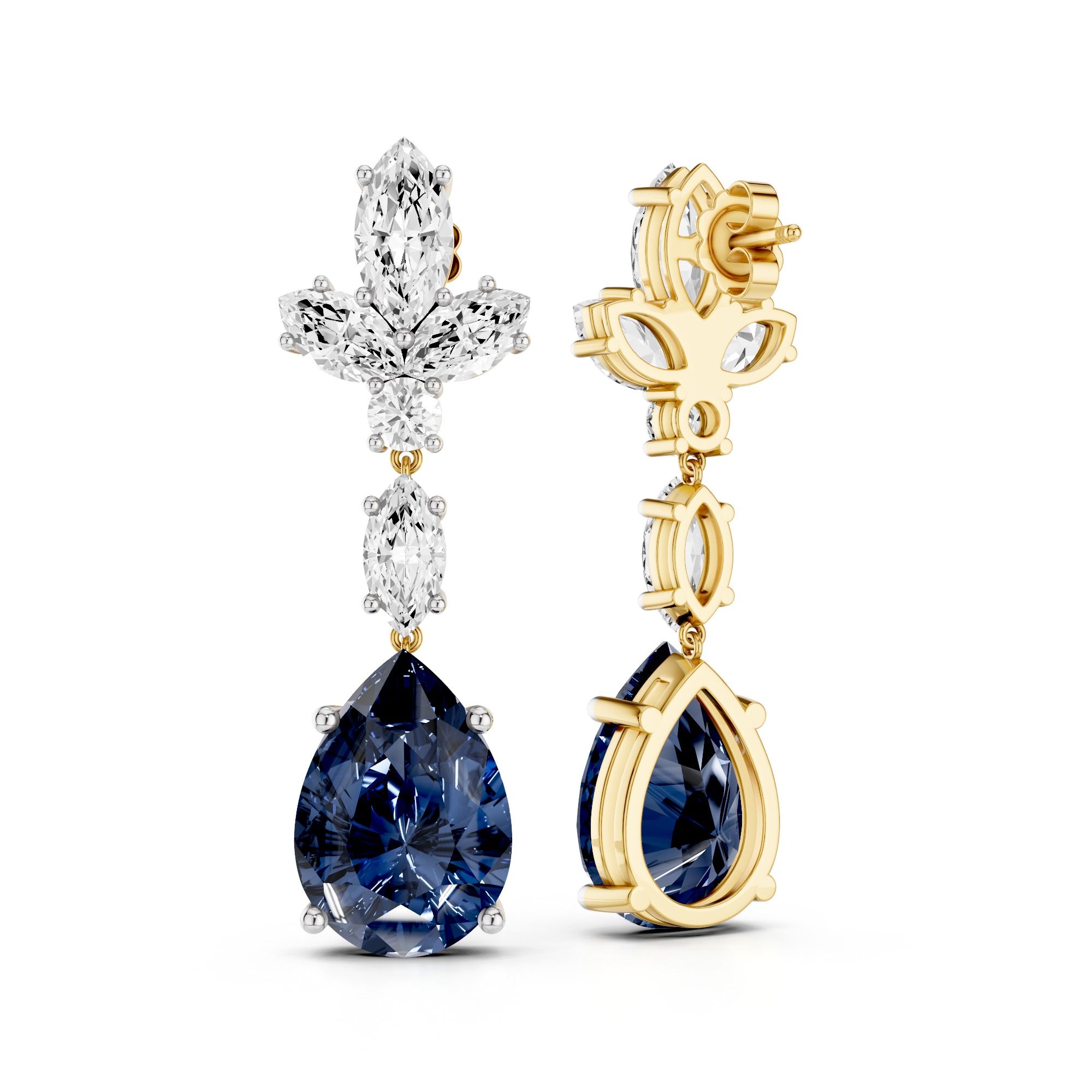 The Marquise Étoile Lab Grown Diamond Earrings