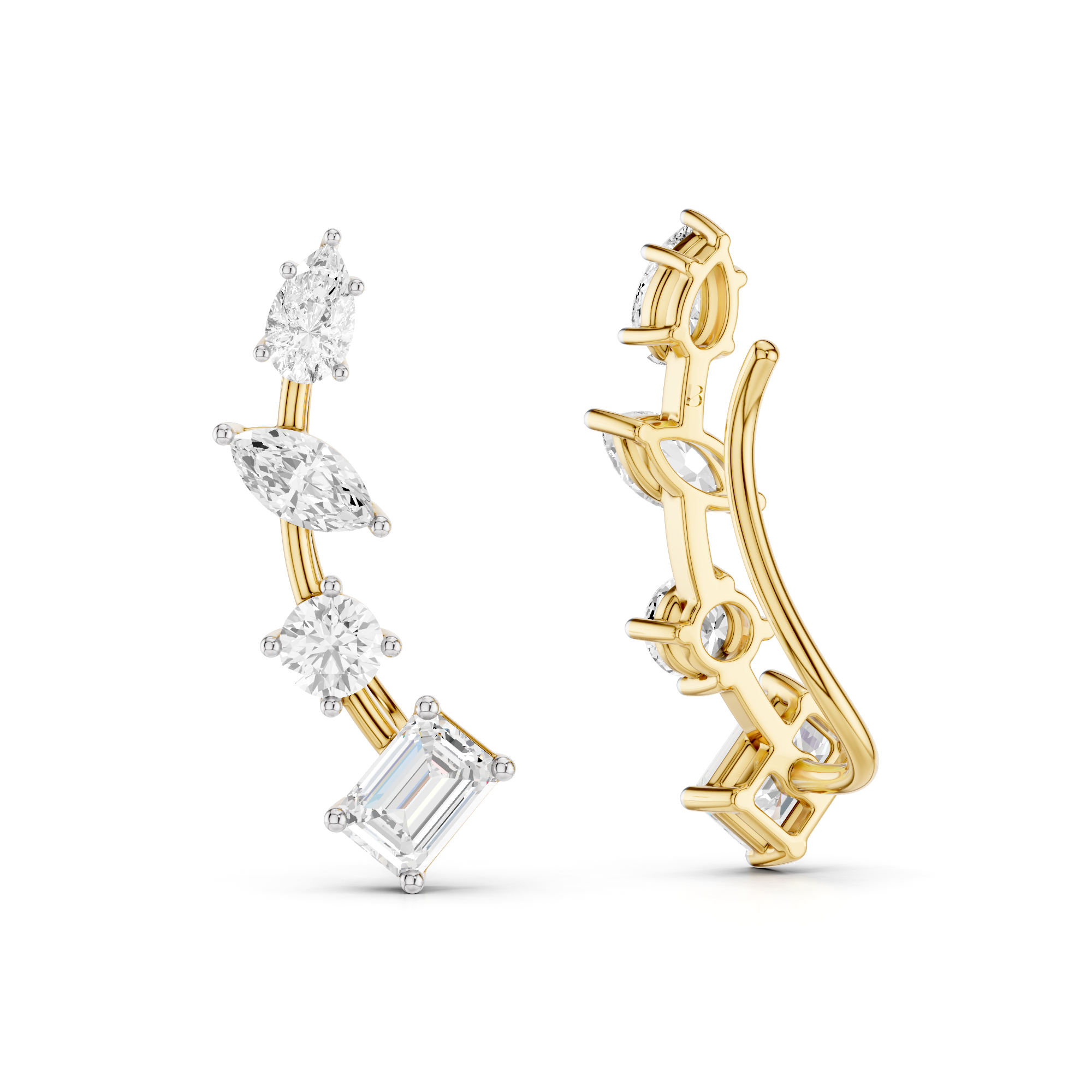 The Auralith Mosaic Diamond Earrings