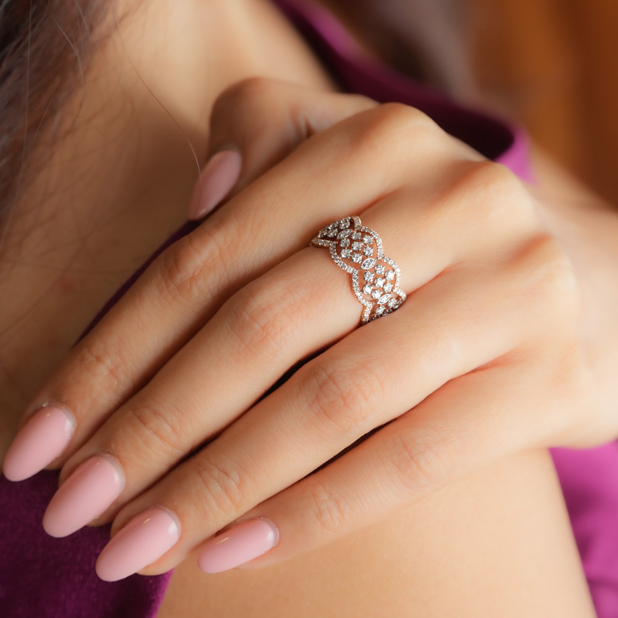 Women 1 Carat Eternity Diamond Ring - Blu Diamonds