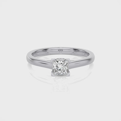 Solitaire Lab Grown Diamond Ring - Blu Diamonds