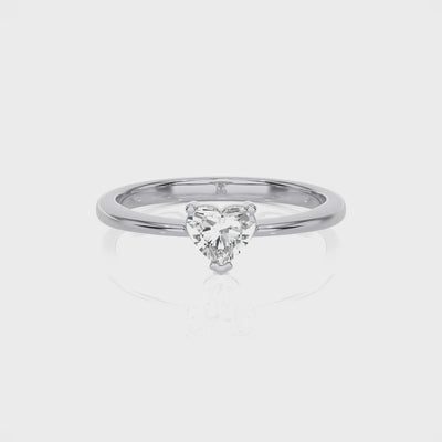 Love Knot Solitaire Lab Grown Diamond Ring - 360 View