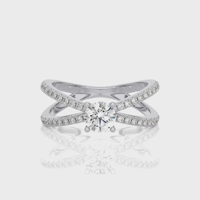 Luxe Legacy Solitaire Lab Grown Diamond Ring in white gold - Blu Diamonds