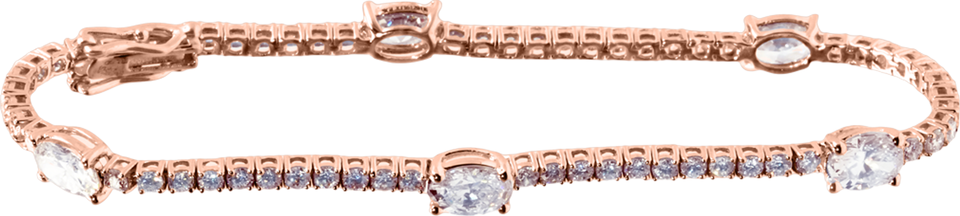 Oval Symphony Diamond Bracelet